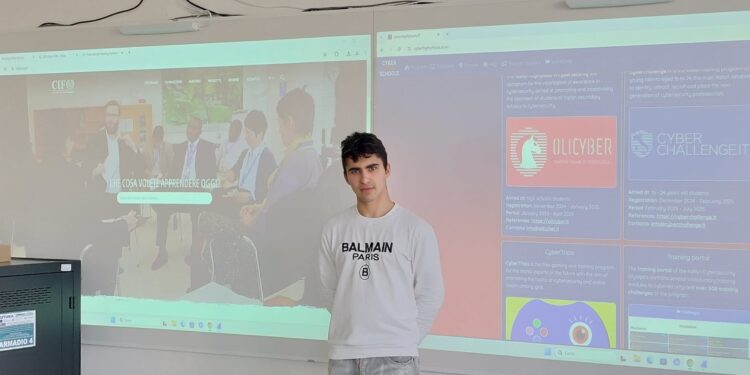 Paolo Mitila al Training Camp di Cybersicurezza  di Torino