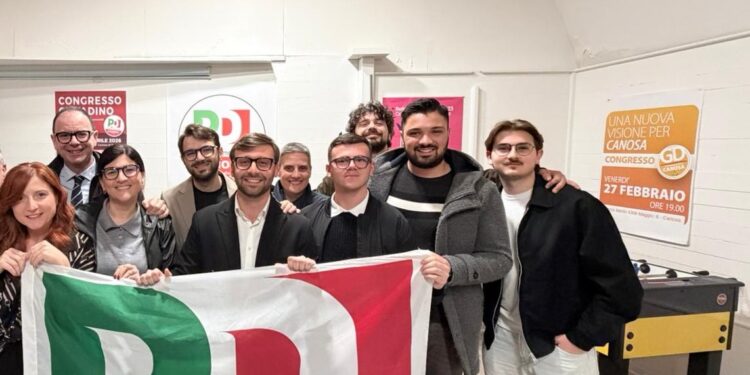 Canosa, il PD riparte dai giovani: Pasquale Alfieri è il nuovo Segretario cittadino