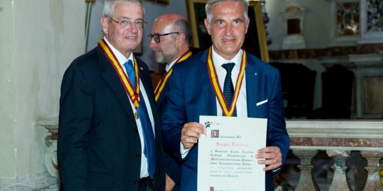 Sergio Fontana nominato Nobile Collegiale Honoris Causa del Nobile Collegio Chimico Farmaceutico di Roma